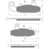 Plaquettes de frein Suzuki DR 650 R S RSE Avant 59300-44850 - EBC FA147 - Raven 100-036
