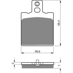 Plaquettes de frein Malaguti Warrior 125 F-18 Avant Nc - EBC FA47 - Raven 100-038
