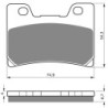 Plaquettes de frein Yamaha FZR 1000 EXUP Av Ga ou Av Dr 3GM-W0045-60-00 - EBC FA182 - Raven 100-045