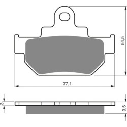 Plaquettes de frein Suzuki DR 500  Avant 59300-14830 59340-14500 01 10 - EBC FA106/2 - Raven 100-046