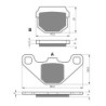 Plaquettes de frein Tgb Target 425  Av Ga ou Av Dr Nc - EBC FA83 - Raven 100-047