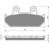 Plaquettes de frein Honda RS 125  Avant 45105-MM5-007 - EBC FA124 - Raven 100-051