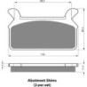Plaquettes de frein Harley-davidson Touring Road King FLHRCI Arrière 43957-86E - EBC FA201 - Raven 100-063