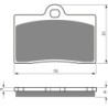 Plaquettes de frein Moto-guzzi Quota 1000  Av Ga ou Dr Nc - EBC FA95 - Raven 100-064