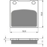 Plaquettes de frein Honda CB 400 Super Four Honda-Matic Avant 45105-413-871 - EBC FA45 - Raven 100-068
