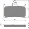 Plaquettes de frein Honda RVF 400  Av Ga ou Av Dr 06455-MBB-016 - EBC FA187 - Raven 100-069