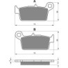 Plaquettes de frein Kymco Cobra 50 Racer Cross Exclusive Avant 45105-KCX-E050 - EBC FA131/2 - Raven 100-071