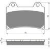 Plaquettes de frein Yamaha XVZ 1300 Venture Arrière 4NK-W0046-00 - EBC FA123 - Raven 100-073