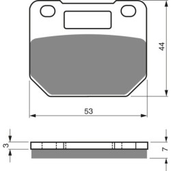 Plaquettes de frein Suzuki RG 80 Gamma  Avant 59100-36850 59130-36A00 - EBC FA110 - Raven 100-074