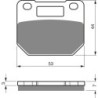 Plaquettes de frein Suzuki RG 125 Gamma  Avant 59130-36A01 - EBC FA110 - Raven 100-074