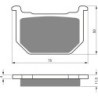 Plaquettes de frein Suzuki GS 700 E ES Av Ga ou Av Dr 59301-45810 - EBC FA51 - Raven 100-075