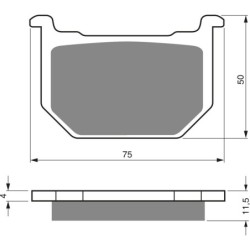 Plaquettes de frein Suzuki GSX 400S Katana Avant 59300-05810 - EBC FA51 - Raven 100-075