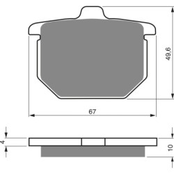 Plaquettes de frein Honda CB 400 Super Four  Avant 45105-461-771 - EBC FA30 - Raven 100-079