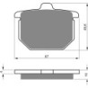 Plaquettes de frein Honda CB 750 Four  Arrière 45105-415-006 - EBC FA30 - Raven 100-079