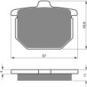 Plaquettes de frein Honda CX 500  Av Ga ou Av Dr 45105-410-007 - EBC FA29 - Raven 100-080