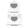 Plaquettes de frein Kawasaki KLE 250 Anhelo Arrière 43082-1116 - EBC FA67/3 - Raven 100-084