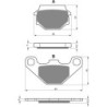 Plaquettes de frein Malaguti MFX 50  Avant Nc - EBC FA67/2 - Raven 100-086