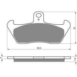 Plaquettes de frein Cagiva N90 125  Avant Nc - EBC FA163 - Raven 100-089