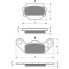 Plaquettes de frein Suzuki LT-R 250 QuadRacer  Av Ga ou Dr 59300-03840 - EBC FA128 - Raven 100-091