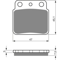 Plaquettes de frein Suzuki LT-Z 400 QuadSport  Arrière 69140-35B00 - EBC FA137 - Raven 100-092