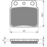Plaquettes de frein Suzuki LT-Z 400 QuadSport  Arrière 69140-35B00 - EBC FA137 - Raven 100-092