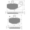 Plaquettes de frein Kawasaki ZR 1000  Arrière 43082-0119 - EBC FA192 - Raven 100-093