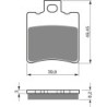 Plaquettes de frein Aprilia Business 50  Avant Nc - EBC FA193 - Raven 100-098
