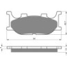 Plaquettes de frein Yamaha XVS 650 DragStar  Avant 1B7-25805-00 - EBC FA199 - Raven 100-099