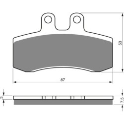 Plaquettes de frein Aprilia Pegaso 650  Avant 9022001000 - EBC FA177 - Raven 100-105