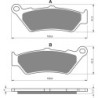 Plaquettes de frein Bmw F 700 GS  Avant 34218534821 - EBC FA209 - Raven 100-106