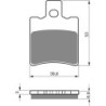 Plaquettes de frein Pgo My Bubu 50  Avant Nc - EBC FA206 - Raven 100-107