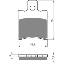Plaquettes de frein Pgo Rodoshow 90  Avant Nc - EBC FA206 - Raven 100-107