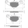 Plaquettes de frein Suzuki DR-Z 125 L Avant 59300-20830 - EBC FA230 - Raven 100-109