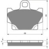 Plaquettes de frein Yamaha DT 80  Avant 11H-W0045-00 - EBC FA81 - Raven 100-113