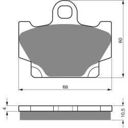 Plaquettes de frein Yamaha XT 600 Z Tenere Avant 2KJ-W0045-00 - EBC FA81 - Raven 100-113