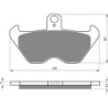 Plaquettes de frein Bmw R 1100 S  Av Ga ou Av Dr 34117663764 - EBC FA246 - Raven 100-117