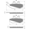 Plaquettes de frein Gas-Gas Pampera 280  Avant Nc - EBC FA194 - Raven 100-122