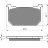 Plaquettes de frein Kawasaki KZ 305 CSR  Avant 43082-1025 - EBC FA66 - Raven 100-127