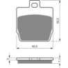 Plaquettes de frein Qooder XQooder  Av Ga ou Av Dr QC852031M00 - EBC FA268 - Raven 100-128