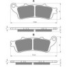 Plaquettes de frein Peugeot SV 250  Avant Nc - EBC FA281 - Raven 100-135