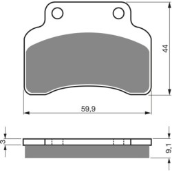 Plaquettes de frein Generic Evolution 50  Avant Nc - EBC FA235 - Raven 100-136