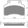 Plaquettes de frein Kymco Heroism 125  Avant Nc - EBC FA235 - Raven 100-136