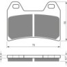 Plaquettes de frein Cagiva V-Raptor 650  Av Ga ou Dr Nc - EBC FA244 - Raven 100-141