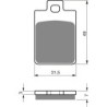 Plaquettes de frein Piaggio Sfera 125  Avant 498846 - EBC FA255 - Raven 100-142
