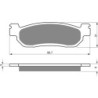 Plaquettes de frein Yamaha XT 225 Serow Avant 5EB-W0046-00 - EBC FA275 - Raven 100-146