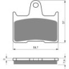Plaquettes de frein Harley-davidson Sportster 1200 Custom Limited XL1200CA  et B Arrière 41300-053 - EBC FA254 - Raven 100-148