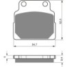 Plaquettes de frein Moto-guzzi V65 650 GT Arrière Nc - EBC FA122 - Raven 100-149