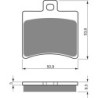 Plaquettes de frein Malaguti Phantom 200 Max Arrière Nc - EBC FA298 - Raven 100-150