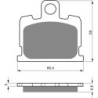 Plaquettes de frein Yamaha RZ 250  Avant 23W-W0045-02 - EBC FA70 - Raven 100-151