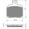Plaquettes de frein Benelli Trek 1130  Arrière Nc - EBC FA266 - Raven 100-152